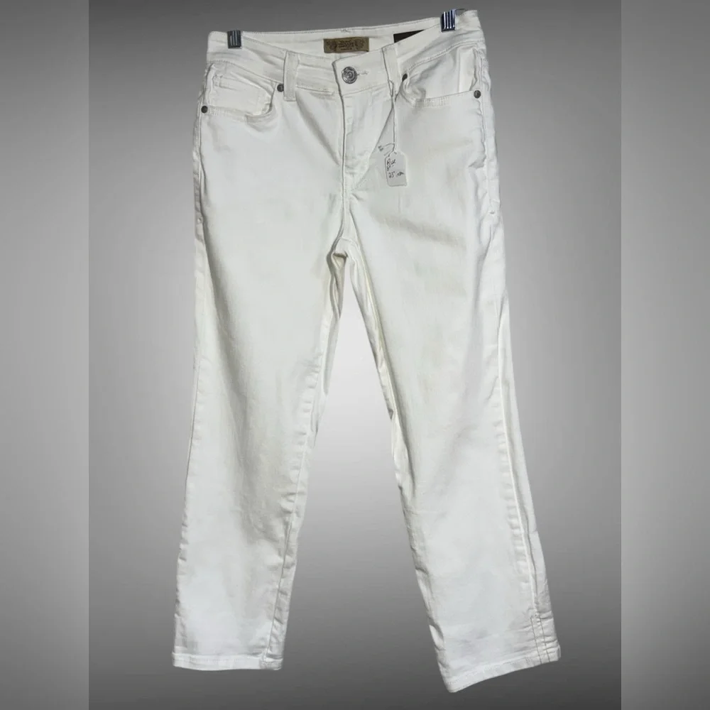 Nine West Vintage America White Stretch Jeans Size 2 Skinny - Picture 6 of 15